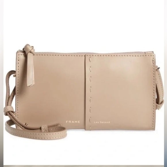 Frame Denim Handbags - Frame les second mini crossbody pink purse leather made in Italy! Like new!!